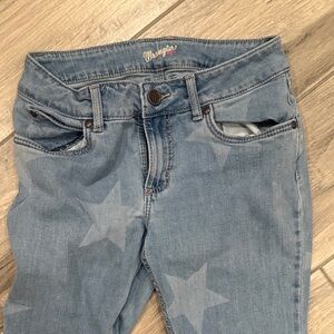 Wrangler Women's Light Blue Star Boot Cut Jeans